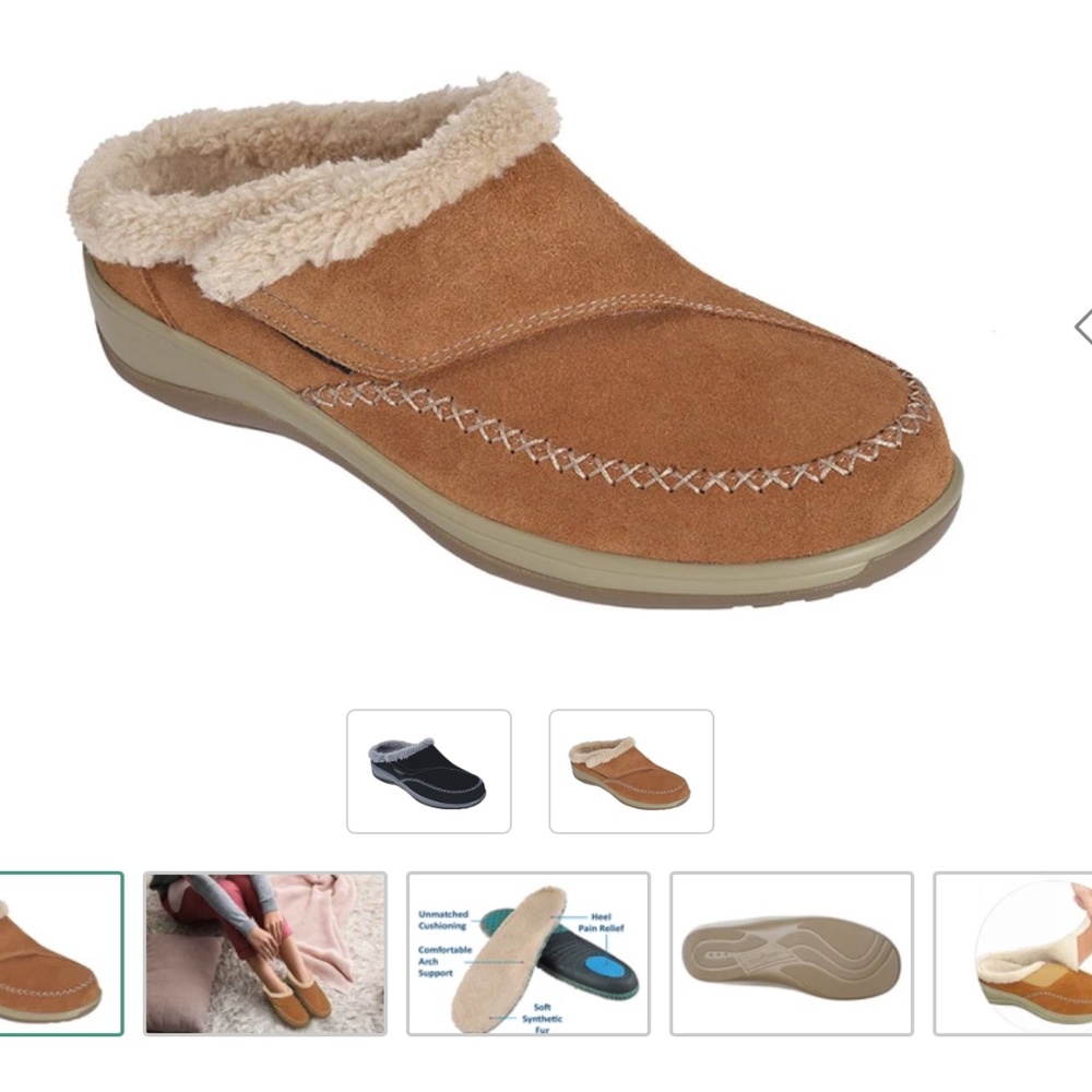 **New in Box** Orthofeet Charlotte Size 7 Extra Wide Brown